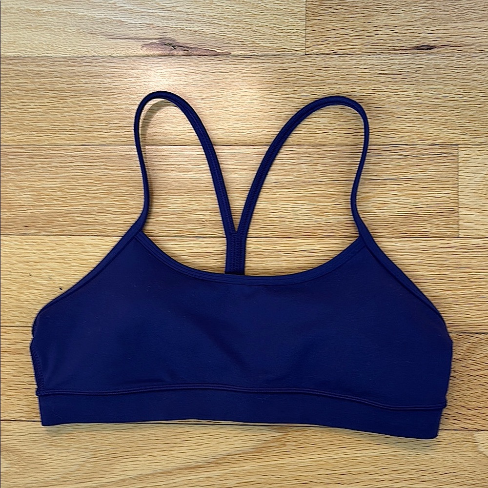 Lululemon Sports Bra Tank Top Purple Size 8 Like New EUC Women Athleisure Yoga